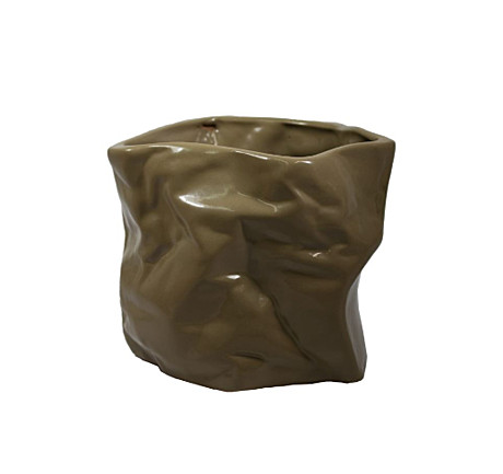 Горшок керам Креатив б.кофейный