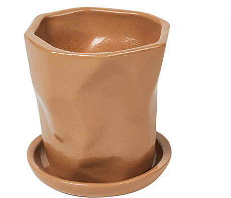 Горшок керам Креатив м.кофейный