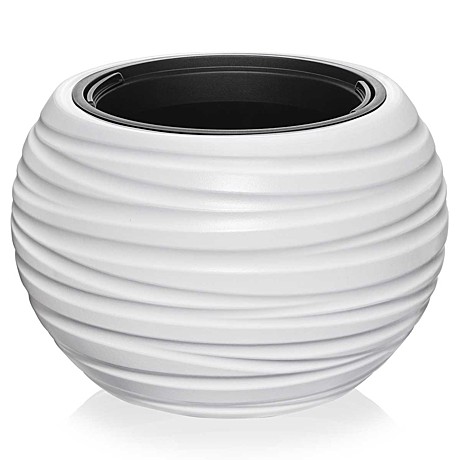 Кашпо Луна D435 9/36л белый 633 х4