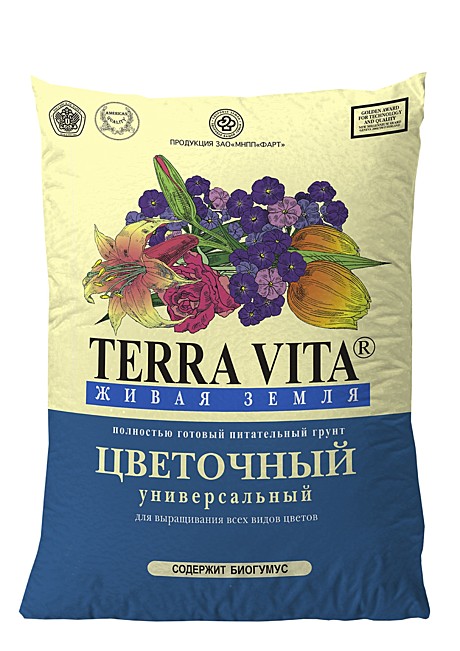 З Грунт Живая земля Фарт 50л цветочная