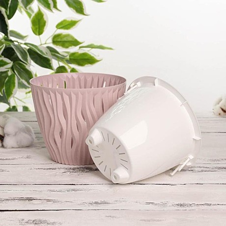 Кашпо Вдохновение 1,6л беж-розовый