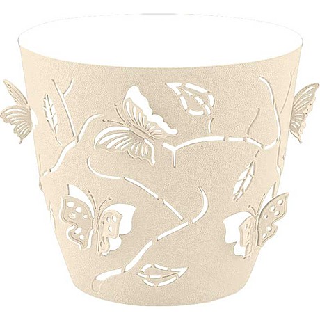 Кашпо Бабочки овал 4л молочный туман