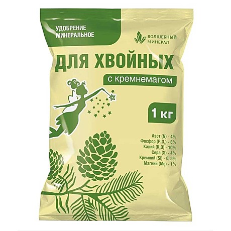 Х Удобрение для Хвойных с кремнемагом 1кг ПАБ /1/10/960/