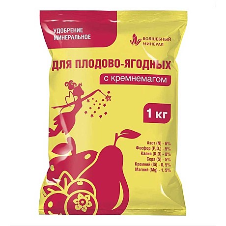 Х Удобрение для плодово-ягодных с кремнемагом 1кг ПАБ /1/10/960/