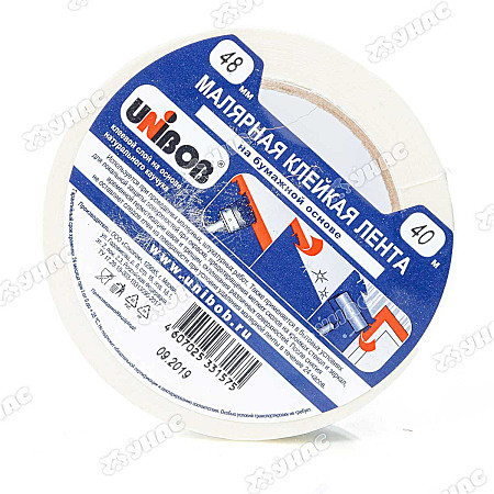 Скотч КЛ малярный 48 х 40 UNIBOB (40 м) 04380