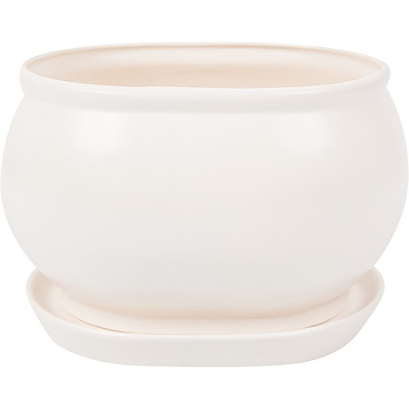 Горшок керам Танго №3 белый