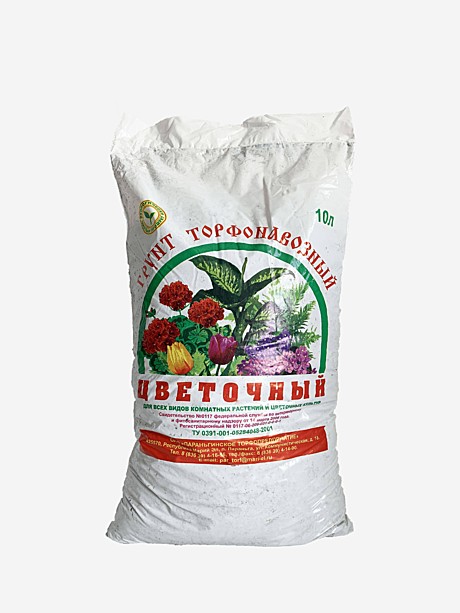 З Грунт Торфонавозный Цветочный (параньга) 10л 4/1шт 