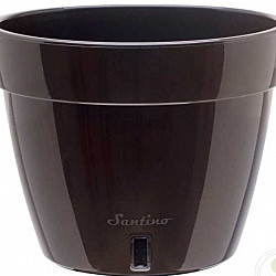 Вазон Асти 4л черное золото-черный