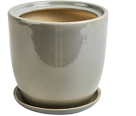 Горшок керам Идеал №3 светло-серый