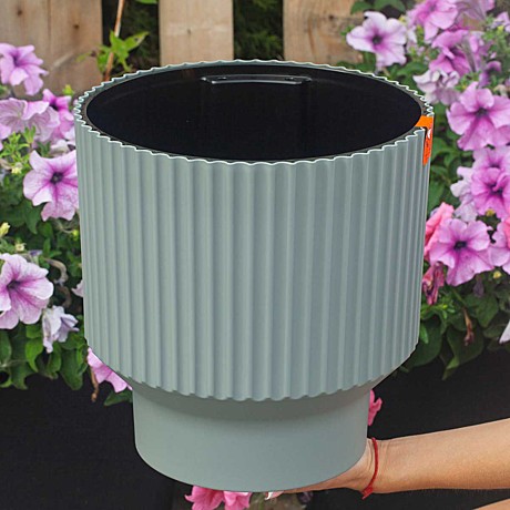 Горшок Аркада 16,2л серый