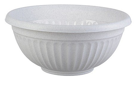 Кашпо миска Ливия 500мм мрамор.