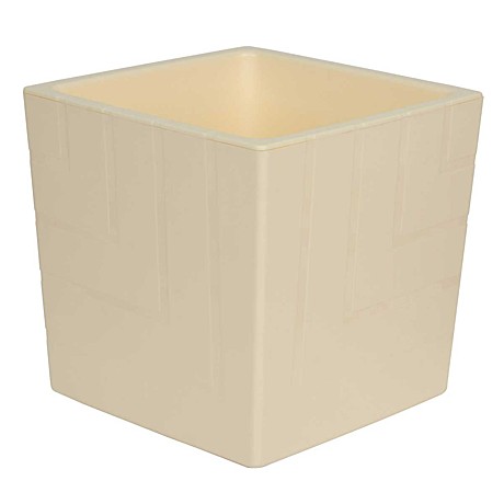 Горшок Квадро  3,3л Ванильный с вкладкой