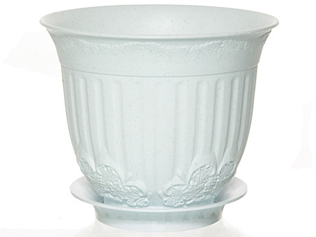 Кашпо Европа 0,1л бел. с под