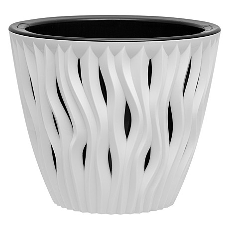 Кашпо Вдохновение 2,25л белый/черный