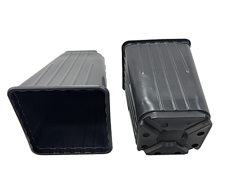 Горшок д/рассады КВ18МР 5л формовка черный Роза/17,5*17,5*23