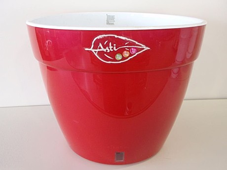 Вазон Асти 6л красный-белый
