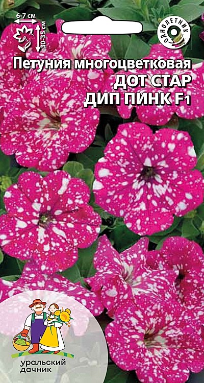 Ц П Дот Стар Дип Пинк многоцветковая УД