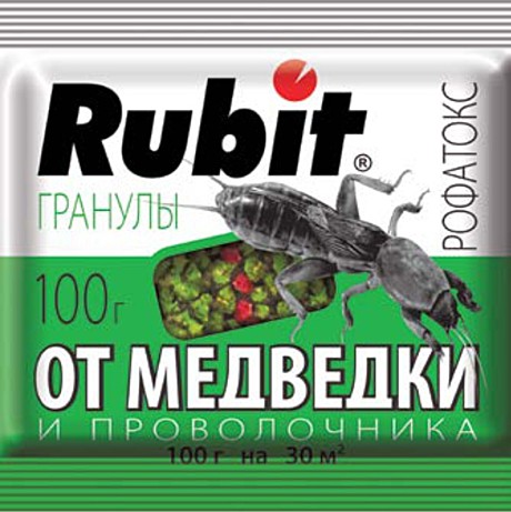 Х Рубит РОФАТОКС гранулы от медведки и проволочника 100г (50шт)