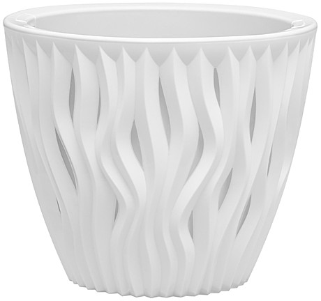 Кашпо Вдохновение 2,25л белый/белый