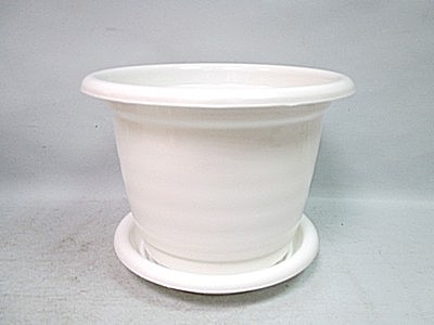 Горшок Виола 10,0л с подд. бел.