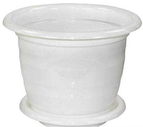 Горшок Виола 2,0 л бел. с подд.