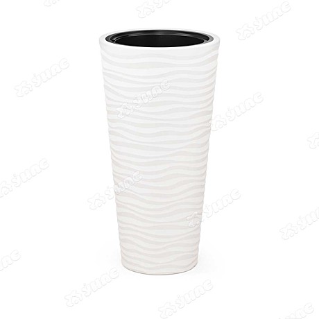 Кашпо Оазис 63л со вставкой 13л белый.