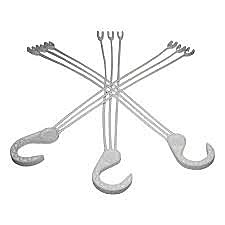 Усы для кашпо крученные 48см белые