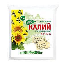 Х Калий гранулированный бесхлорный 1кг /20/1080/