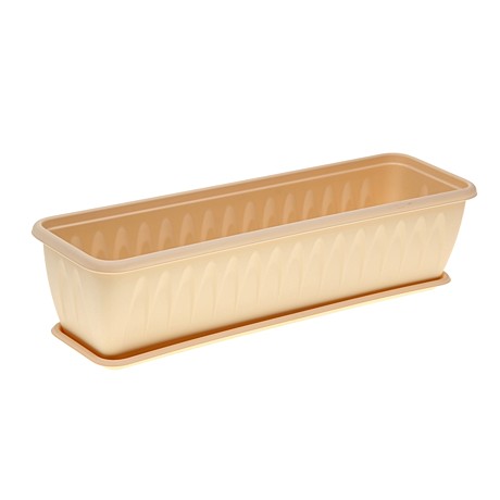 Балконный ящик Алиция 600мм с подд Белая глина