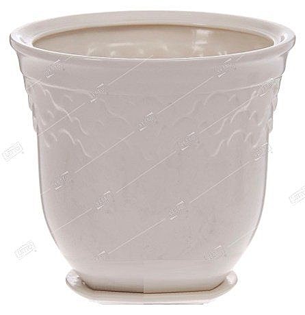 Горшок керам Юта №3 белый