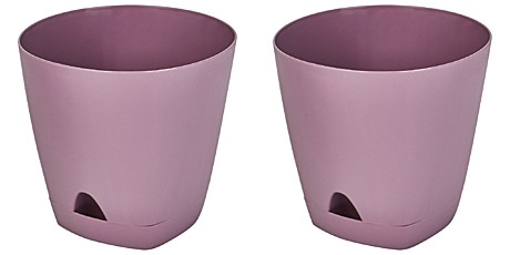 Горшок Амстердам с прикорн. поливом 1,35л d140 морозная слива