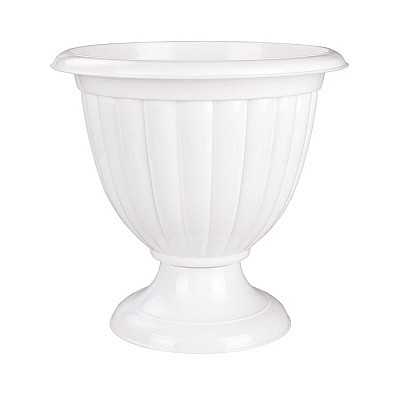 Горшок Жасмин 12л 370*370*355мм низкая ножка бел