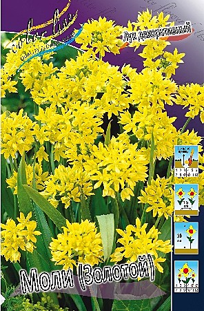 3700 Лук декор. Моли (золотой) 15шт/1шт 