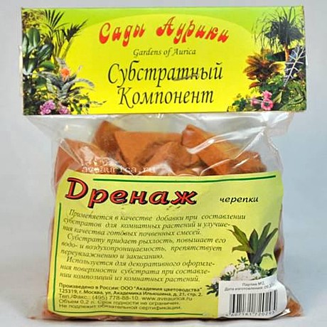 Дренаж 0,2л черепки /30/