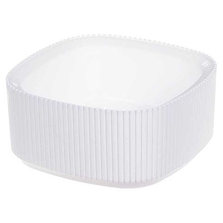 Кашпо Стрип 1,6л 200х200мм со вст. белый